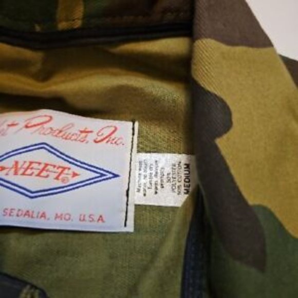NWT Vintage Neet Camouflage Hunting Vest Men’s Camo Zip Made In USA Medium New - Picture 12 of 12